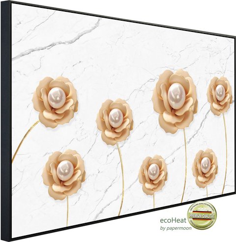 Thumbnail - papermoon Infrarotheizung »EcoHeat - Muster mit Blumen «, Matt-Effekt - bunt