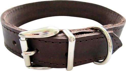 HEIM Hundehalsband, Größe: 50 cm, Rindsleder, braun