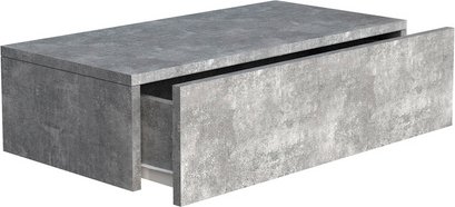 Thumbnail - VCM Wandregal »Usal«, BxHxL: 60 x 15 x 30 cm - grau