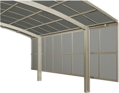 XIMAX Carport Zubehör »Seitenwand«, B x H: 6 x 149,5 cm, edelstahlfarben - silberfarben