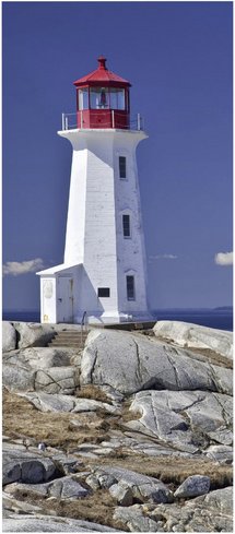 mySPOTTI Badrückwand »Lighthouse«, BxH:90 cm x 210 cm, blau