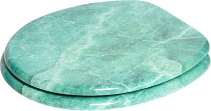 Sanilo WC-Sitz »Marmor Grün«, BxL: 37,7 x 47 cm - gruen