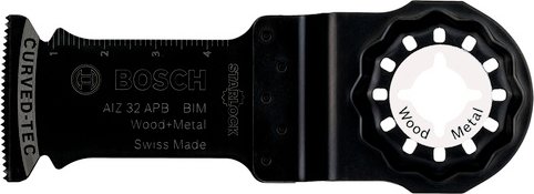 BOSCH Tauchsägeblatt AIZ 32 APB Starlock BIM, Wood and Metal, 50 x 32 mm