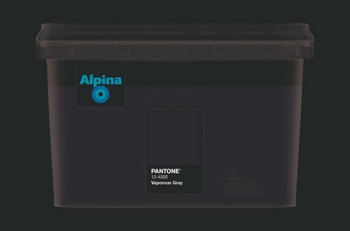 ALPINA Wandfarbe »PANTONE«, Vaporous Gray, matt, 2,5 l - grau
