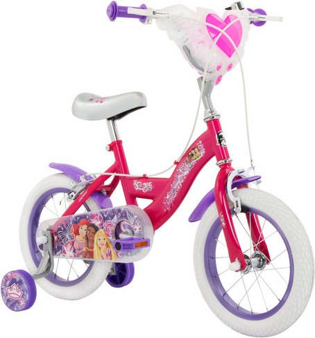 Kinderfahrrad »Princess«, Rosa, 14 Zoll - weiss - Größe 14 Zoll