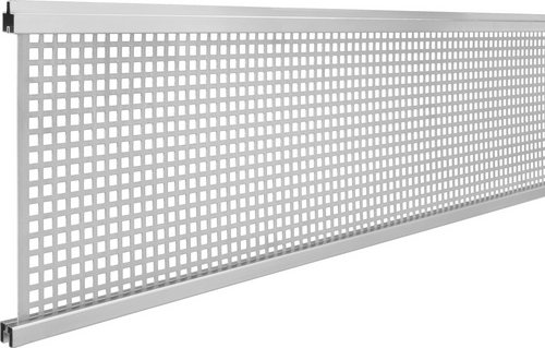Mr. GARDENER Design Inlay »Turino«, BxHxT: 179 x 30,1 x 2 cm, für WPC-Steckzaunsystem Turino - silberfarben