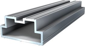 Kovalex Profilverbinder, Aluminium, rechteckig,geeignet für Verlängerung der Alu-Profi-UK beim Terrassenbau - silberfarb...