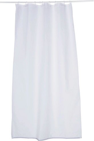 KLEINE WOLKE Duschvorhang »Sanna«, BxH: 120 x 200 cm, Streifen, weiß - weiss