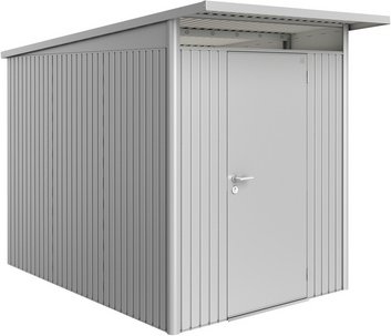 BIOHORT Gerätehaus »AvantGarde®«, Stahl, BxHxT: 174 x 218 x 254 cm (Außenmaße inkl. Dachüberstand) - silberfarben