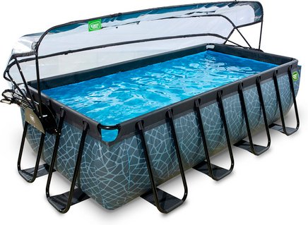 EXIT Toys Pool »Stone Pools«, Breite: 250 cm, 7020 l, grau