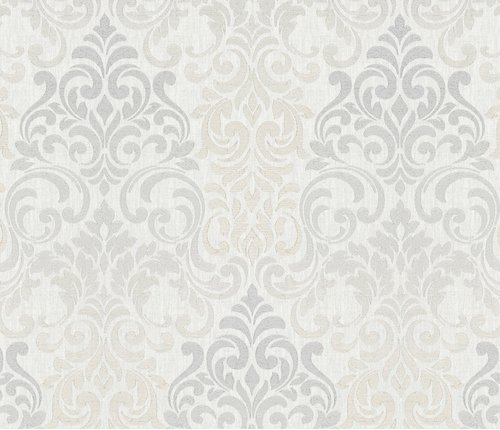 Vliestapete »Opulence Classic«, greige, strukturiert - grau