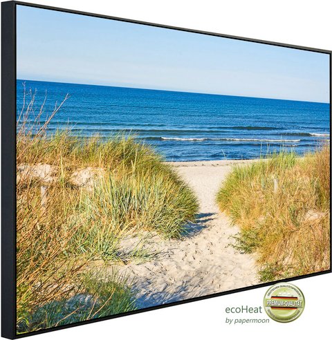 Thumbnail - papermoon Infrarotheizung »EcoHeat - Zugang zum Strand«, Matt-Effekt - bunt