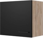 Flex-Well Hängeschrank »Capri«, BxHxT: 60 x 54,8 x 32 cm, Front mit Antifingerprint-Effekt - schwarz