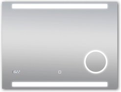 TALOS Dekospiegel, rechteckig, BxH: 80 x 60 cm - silberfarben