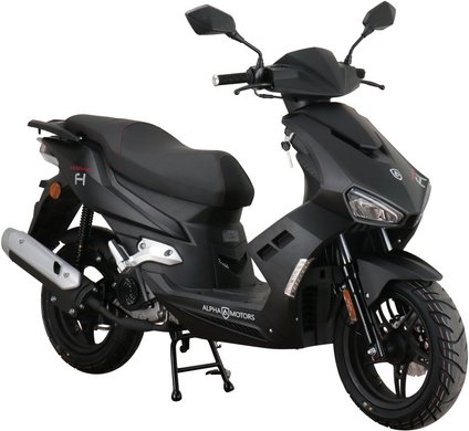 ALPHA MOTORS Mofa »Mustang FI«, 50 cm³, Verbrauch: ca. 2,6 l/100 km - schwarz