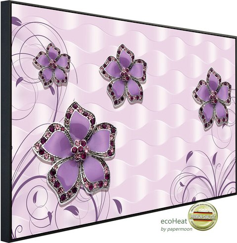 Thumbnail - papermoon Infrarotheizung »EcoHeat - Muster mit Blumen«, Matt-Effekt - bunt