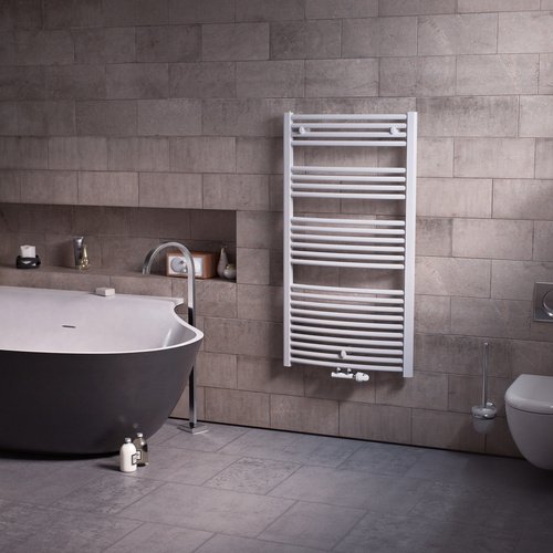 Thumbnail - XIMAX Badheizkörper »Alpha-C«, BxHxT: 70 x 82,5 x 4,5 cm, 552 W, weiß - weiss