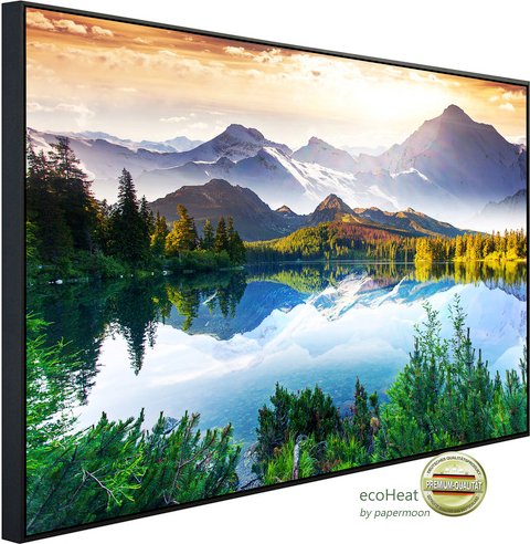 papermoon Infrarotheizung »EcoHeat - Bergsee«, Matt-Effekt - bunt