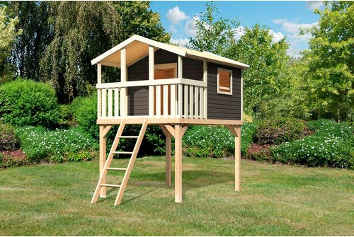 Thumbnail - KARIBU Spielanlage »Benjamin«, BxHxT: 225 x 309 x 250 cm, terragrau