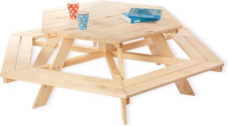 Pinolino Kindersitzgarnitur »Nicki«, HxBxL: 50 x 162 x 162 cm, Nadelholz - braun