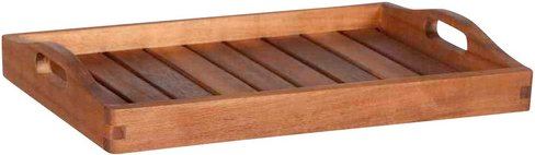 GARDAMO Tablett »Astoria«, Holz, natur - braun