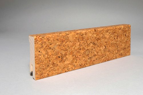 Sockelleiste, Länge: 240 cm, kubisch/modern, korkfarben - braun