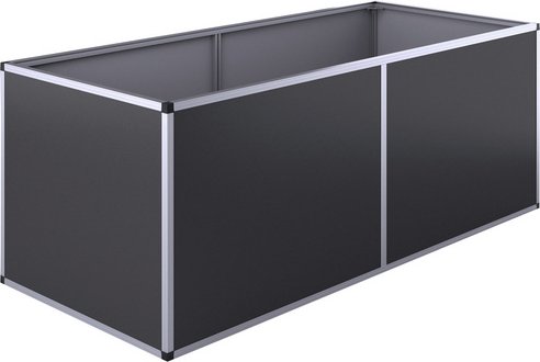 KGT Hochbeet, BxHxL: 205 x 77 x 91 cm, Aluminium - schwarz
