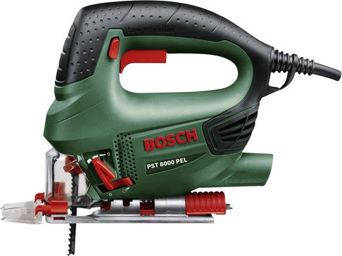 BOSCH HOME & GARDEN Pendelhubstichsäge »PST 8000 PEL«, 530 W, inkl. 5 Sägeblätter - gruen