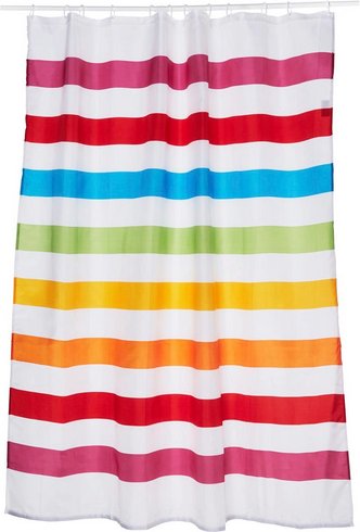 KLEINE WOLKE Duschvorhang »Select«, BxH: 180 x 200 cm, Streifen, mehrfarbig - bunt
