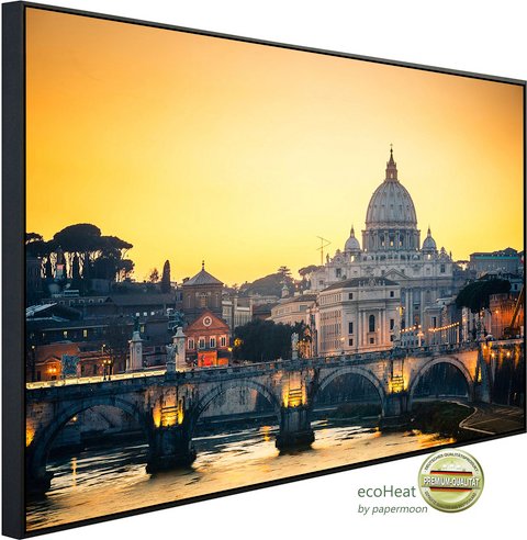 papermoon Infrarotheizung »EcoHeat - St. Peters Kathedrale in Rom«, Matt-Effekt - bunt