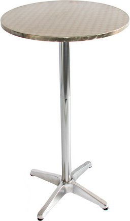 MVG Bistrotisch »MVG-HA021«, höhenverstellbar: 70/110cm, Ø=60cm - silberfarben