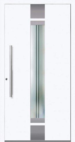 KNOCK Aluminium-Haustür »LYON«, weiß - weiss