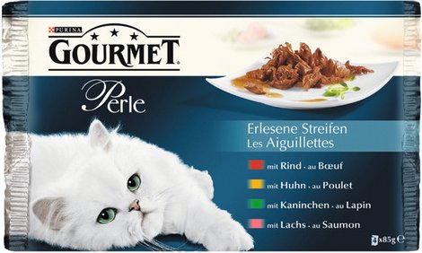 Gourmet Katzen Nassfutter »Gourmet Perle - Erlesene Streifen«, 12 Packungen à 4080 g