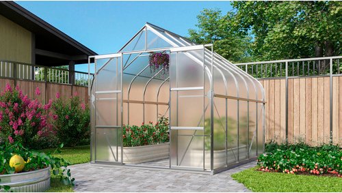 Thumbnail - VITAVIA Gewächshaus, BxHxL: 26,35 x 254,5 x 321 cm - silberfarben