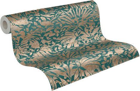 Thumbnail - A.S. Création Vliestapete, BxL: 53 x 1005 cm, türkis - tuerkis