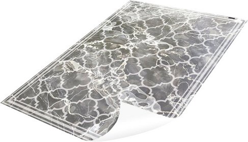 mySPOTTI Vinyl Teppich »Richard«, BxL:65 cm x 85 cm, grau|weiß