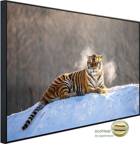papermoon Infrarotheizung »EcoHeat - Siberain Tiger«, Matt-Effekt - bunt