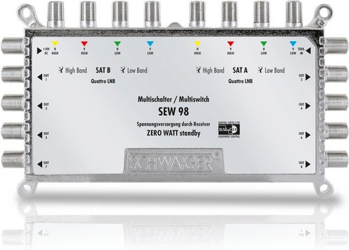 SCHWAIGER Multischalter, SAT 9x8