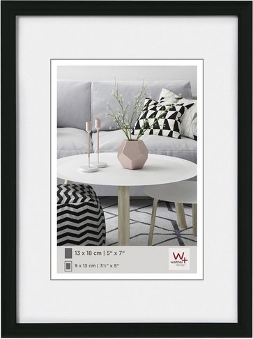 Thumbnail - Walther Design Bilderrahmen »GALERIA«, BxL: 19,3 x 25,2 cm, Schwarz, Kunststoff