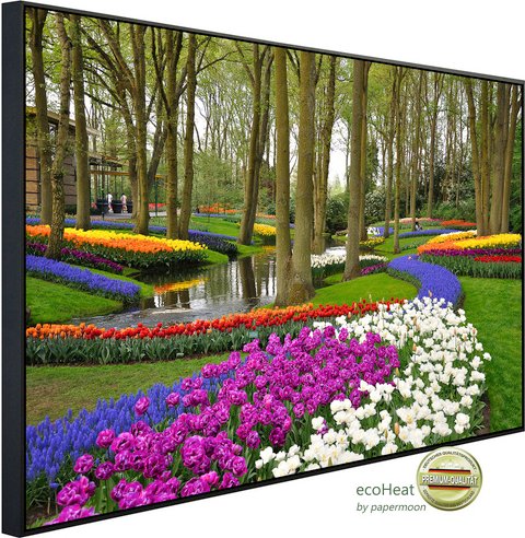 papermoon Infrarotheizung »EcoHeat - Tulpen im Keukenhof Park«, Matt-Effekt - bunt