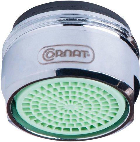 CORNAT Wassersparstrahler »Medic«, 1" M24, Durchflussmenge (max.): 9 l/min, grün/chromfarben - silberfarben