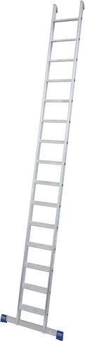 Thumbnail - KRAUSE Anlegeleiter »STABILO«, Anzahl Stufen: 15, aus Aluminium - silberfarben
