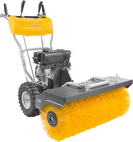 STIGA Benzin-Kehrmaschine »SWS 800 G«, 4,1 kW, Hubraum 212 cm³, Arbeitsbreite: 80 cm - gelb