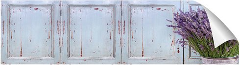 mySPOTTI Küchenrückwand »Vintage Lavendel«, Polyvinylchlorid (PVC), Lavendel-Design