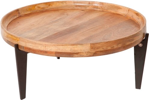 SIT Couchtisch »TOM TAILOR«, BxH: 75 x 34 cm, mangoholz/Metall - beige