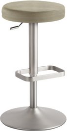 Mayer Sitzmöbel Barhocker »1200«, Breite: 44 cm, höhenverstellbar, Mikrofaser, beige