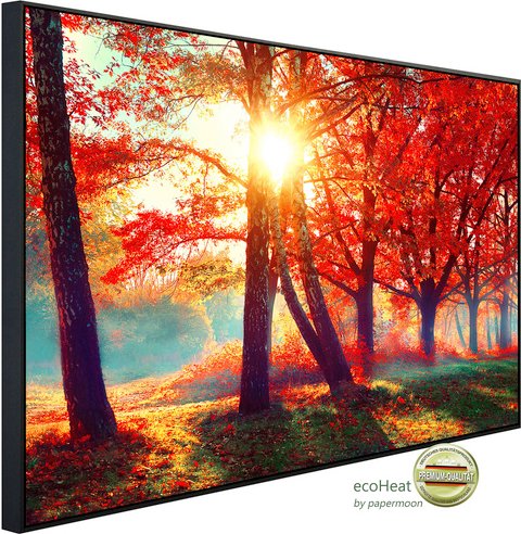 Thumbnail - papermoon Infrarotheizung »EcoHeat - Herbstpark«, Matt-Effekt - bunt