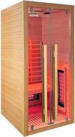 Thumbnail - HOME DELUXE Infrarotkabine »SONORA S«, BxHxT: 90 x 190 x 90 cm, Hemlock-Tannenholz - beige