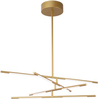 NOVA LUCE Pendelleuchte »Raccio «, LED, 48 W, Höhe: 81 cm, goldfarben