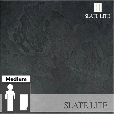 SlateLite Schieferfurnier »California Grey«, bunt, Leicht-Schiefer - grau